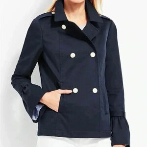 Talbots Cotton Pea Coat NWT